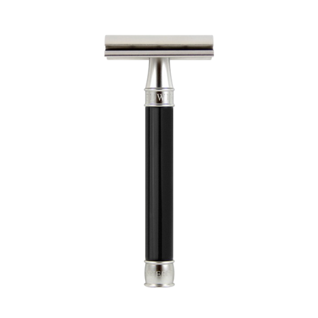 Edwin Jagger – 3ONE6 Stainless Steel Smooth Imitation Ebony DE Safety Razor