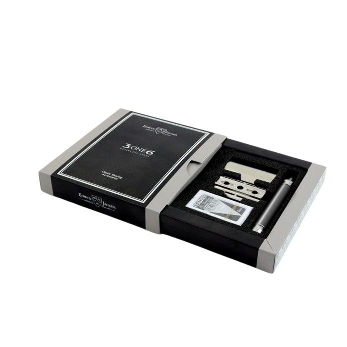 Edwin Jagger – 3ONE6 Stainless Steel Smooth Grey DE Safety Razor