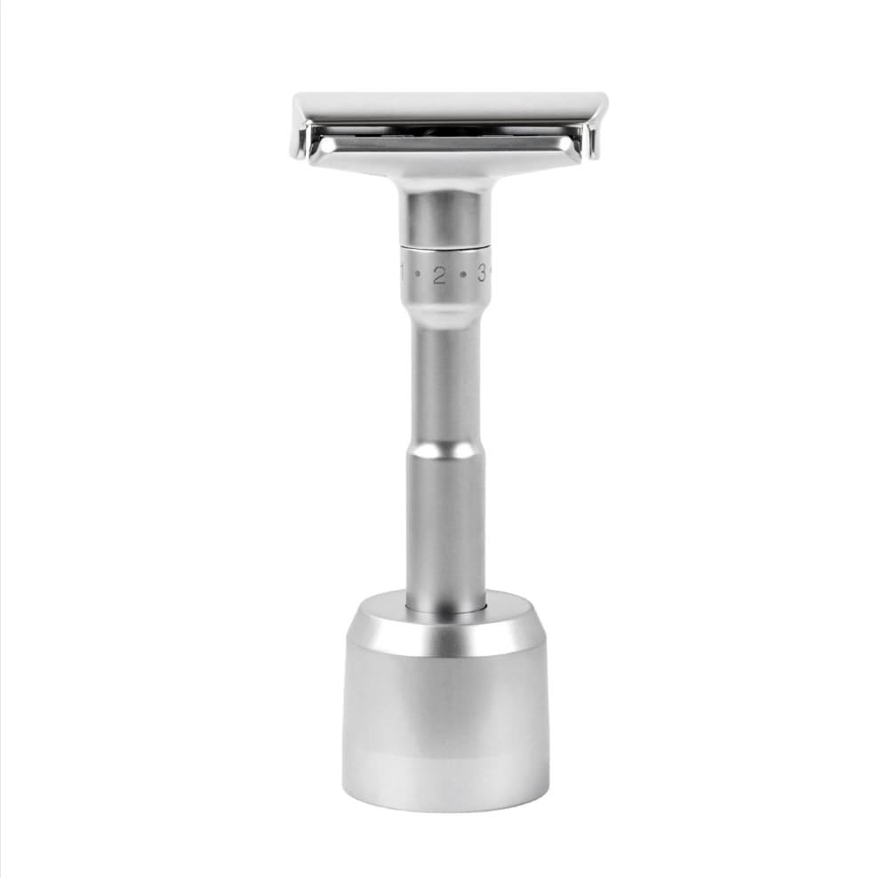 QShave – Adjustable DE Safety Razor & Stand