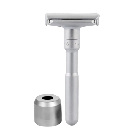 QShave – Adjustable DE Safety Razor & Stand