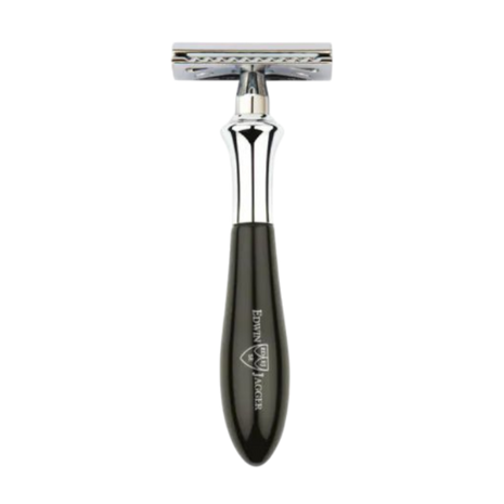 Edwin Jagger – Plaza Imitation Ebony DE Razor & 5 Free Feather Blades