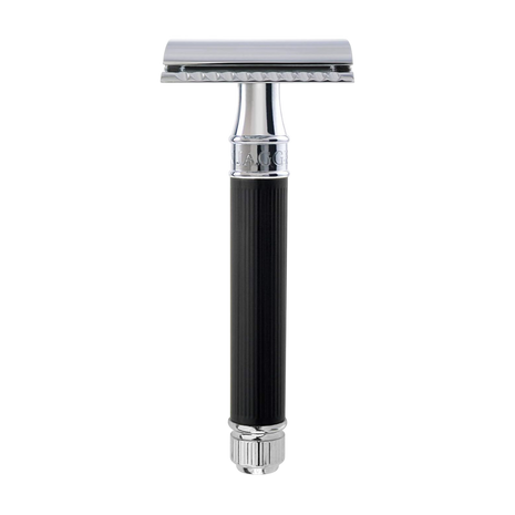 Edwin Jagger – DE89 Black Rubber Coated DE Safety Razor