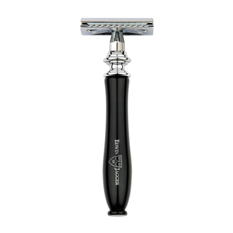 Edwin Jagger – Chatsworth Imitation Ebony DE Safety Razor & 5 Free Feather Blades