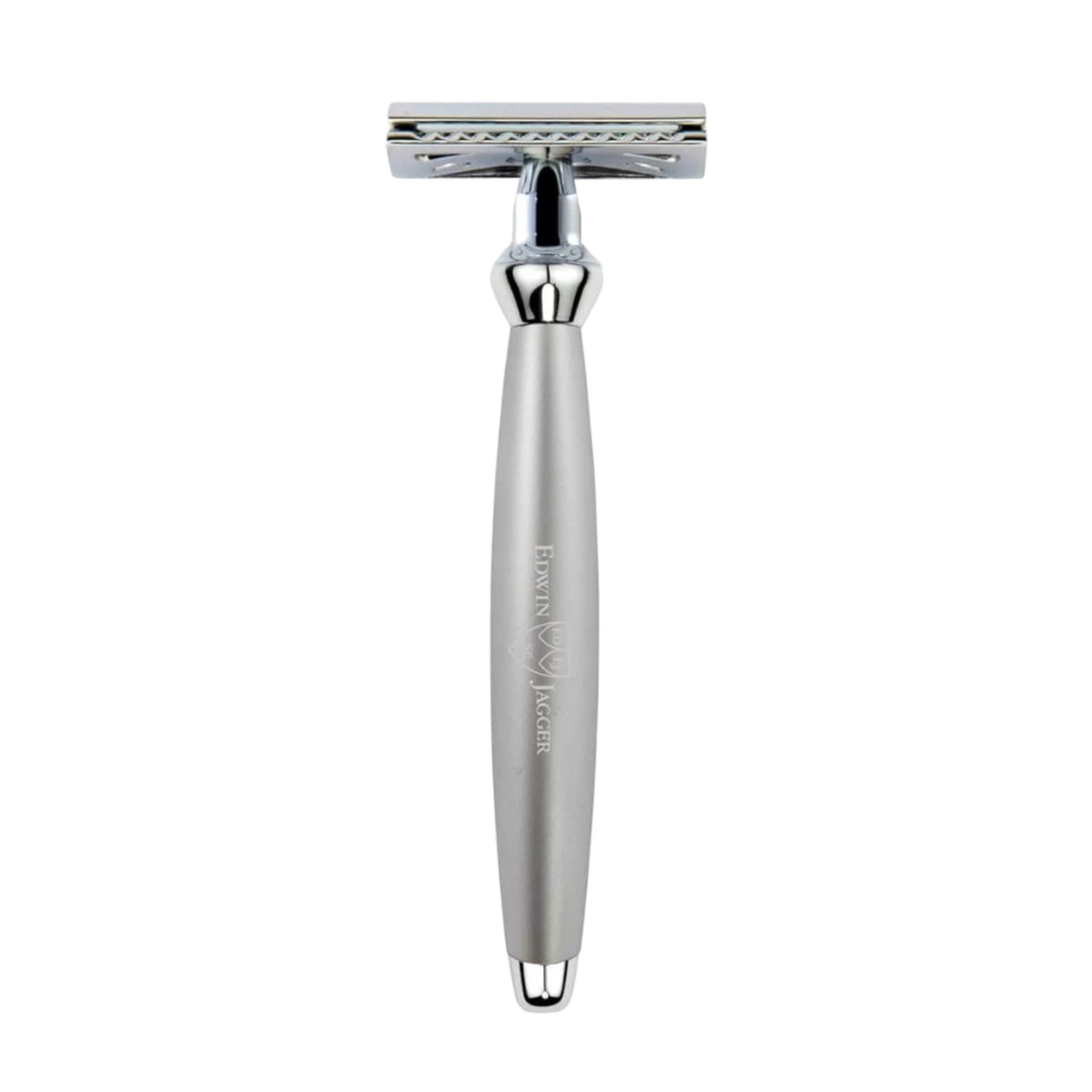Edwin Jagger Bulbous Razor Edwin Jagger – Bulbous Satin Chrome DE Safety Razor & 5 Free Feather B ...