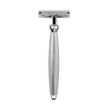 Edwin Jagger – Bulbous Satin Chrome DE Safety Razor & 5 Free Feather Blades