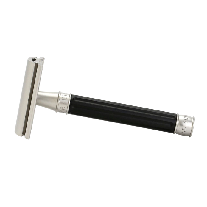 Edwin Jagger – 3ONE6 Stainless Steel Black DE Safety Razor