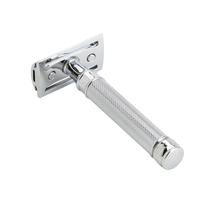 Edwin Jagger – DE89 Chrome Knurled DE Safety Razor – Skeermes