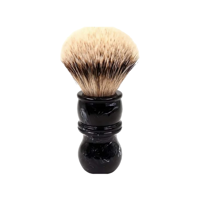 Yaqi - Black Marble Silvertip Badger Shaving Brush