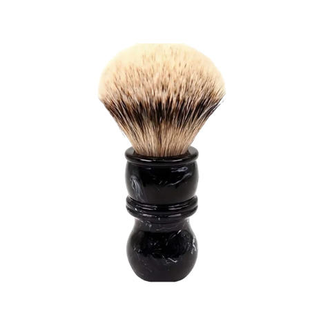 Yaqi - Black Marble Silvertip Badger Shaving Brush