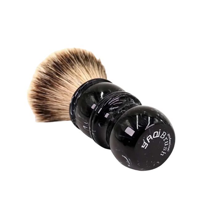 Yaqi - Black Marble Silvertip Badger Shaving Brush