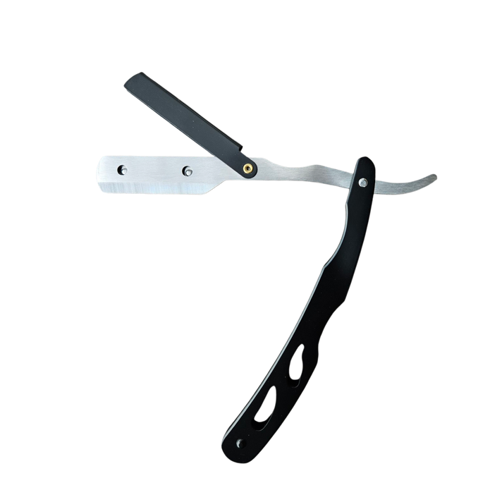 Skeermes - Black & Silver Elite Edge Straight Razor