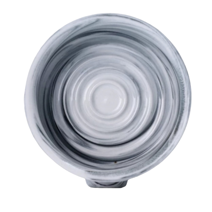 Yaqi - Porcelain Marble White Shaving Bowl