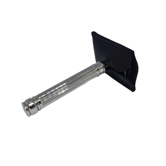 Skeermes - Brown Square Safety Razor Head Sheath