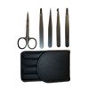 Skeermes - Black Stainless Steel Tweezer Set