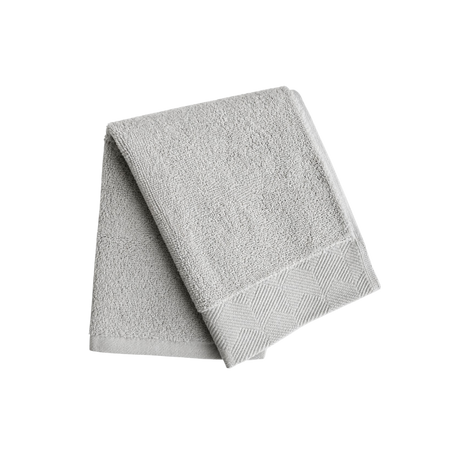 Shaving Towel (Small) - Light Grey Pattern Edge