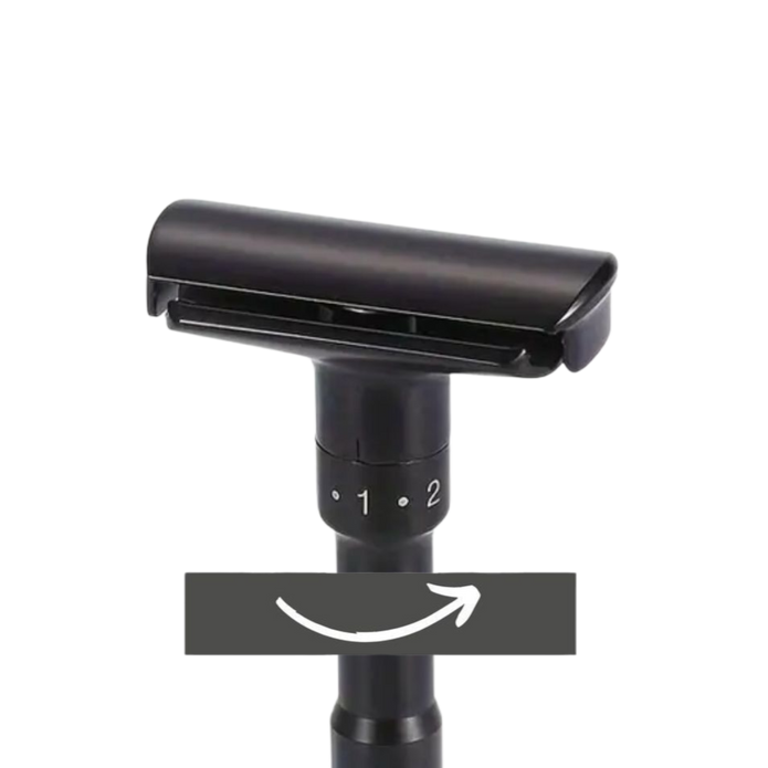 QShave – Black Adjustable DE Safety Razor