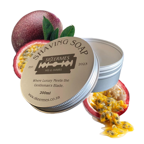 Skeermes ñ Mond Vol Pitte - Passionfruit Shaving Soap