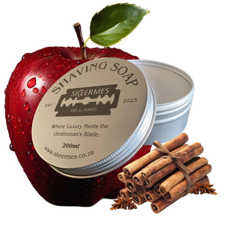Skeermes 'warm Appeltert' - Apple & Spice Shaving Soap