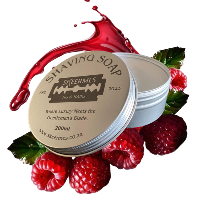 Skeermes 'framBose Kruisement' - Raspberry Melon & Mint Shaving Soap
