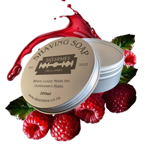 Skeermes 'framBose Kruisement' - Raspberry Melon & Mint Shaving Soap
