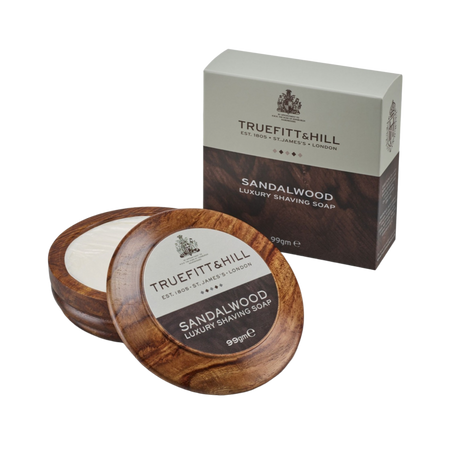 Truefitt & Hill – Sandalwood Luxury Shaving Soap in Wooden Bowl