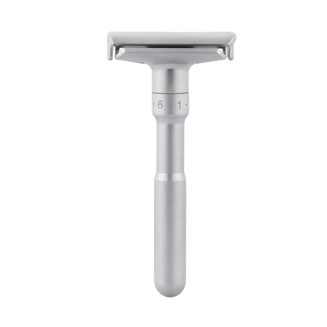QShave – Silver Adjustable DE Safety Razor