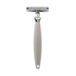 Edwin Jagger – Bulbous Grey DE Safety Razor & 5 Free Feather Blades