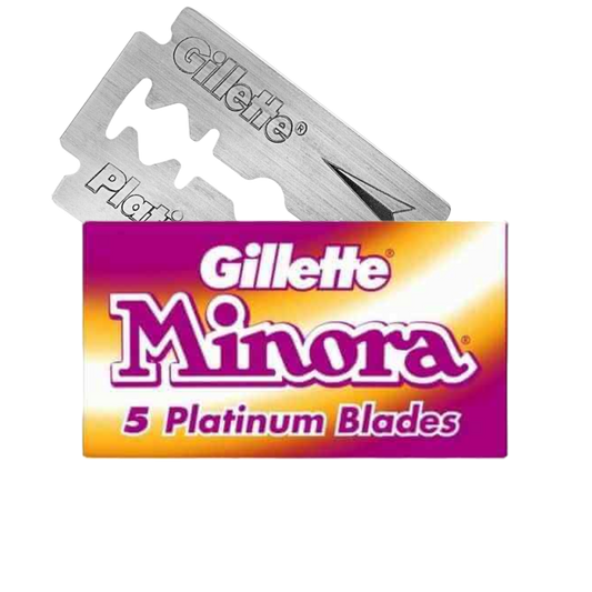 Gillette Minora Platinum - Double Edge Safety Razor Blades
