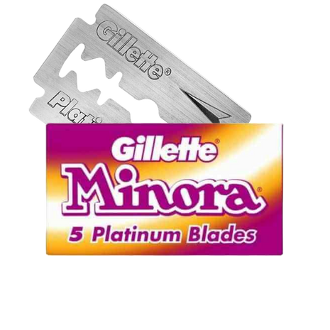 Gillette Minora Platinum - Double Edge Safety Razor Blades
