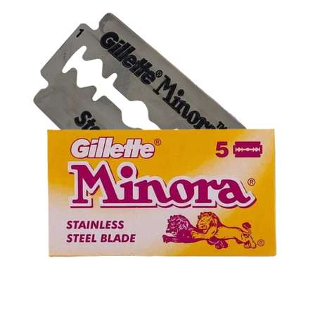 Gillette Minora Stainless Steel - Double Edge Safety Razor Blades