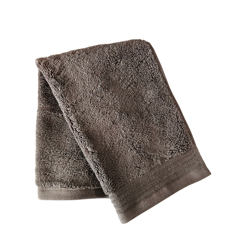 Shaving Towel - Charcoal Grey Lined Edge