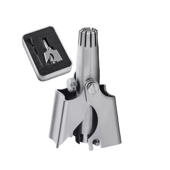 Skeermes - Manual Nose & Ear Hair Trimmer with a Metal Storage Box
