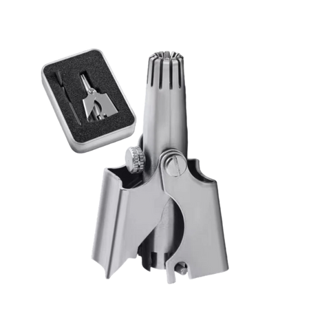 Skeermes - Manual Nose & Ear Hair Trimmer with a Metal Storage Box