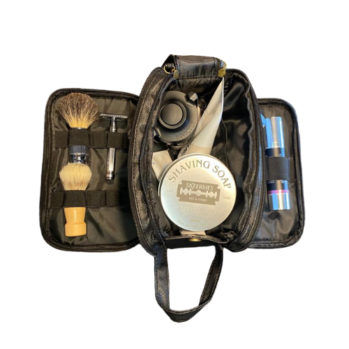 Skeermes - Black Medium Shaving Toiletry Bag