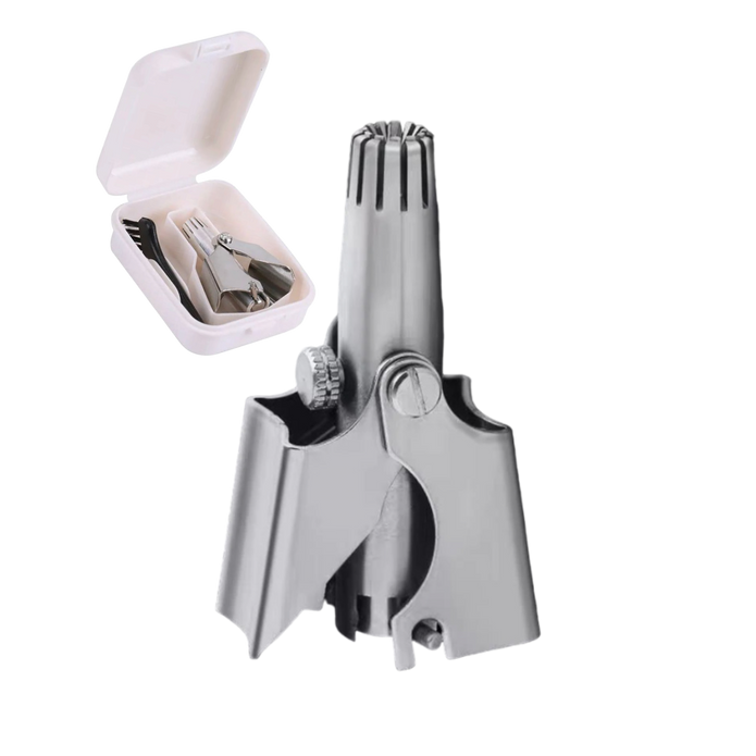 Skeermes - Manual Nose & Ear Hair Trimmer with a Plastic Storage Box