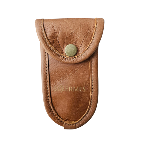 Skeermes - Brown Rounded Safety Razor Pouch