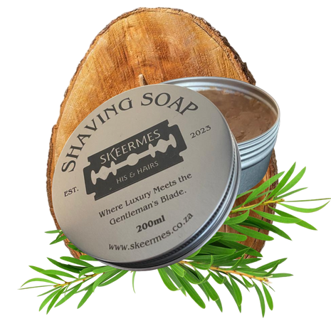 Skeermes Naturally Warm - Sandalwood & Tea Tree Shaving Soap