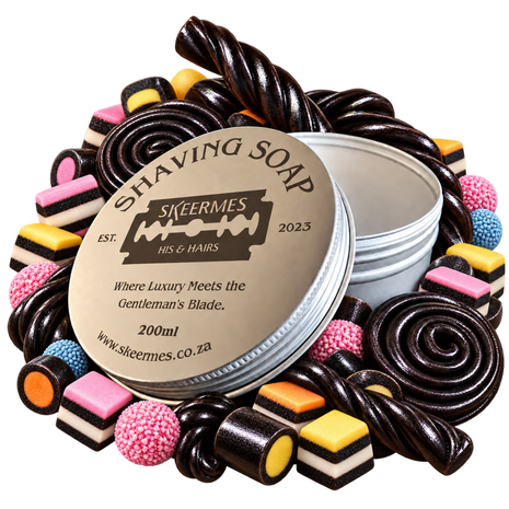 Skeermes Liquorice - 'Allesoorte' Goat's Milk Shaving Soap
