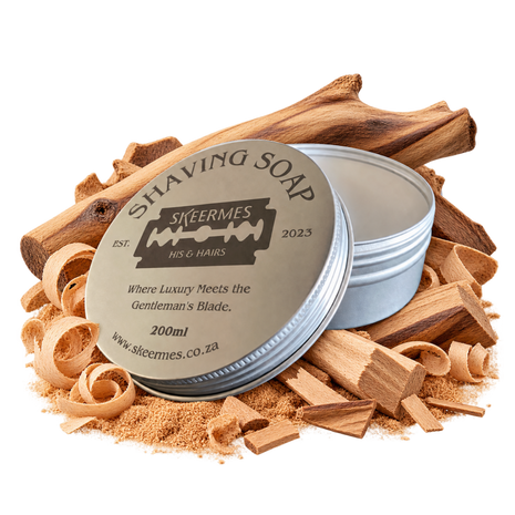 Skeermes Tussen Boom en Bas - Sandalwood Goat's Milk Shaving Soap