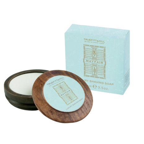 Truefitt & Hill – Mayfair Luxury Shaving Soap in Wooden Bowl