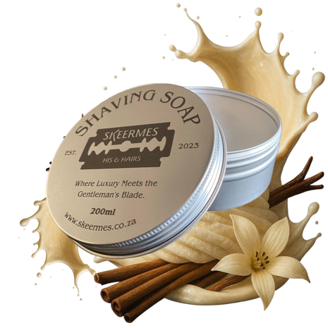 Skeermes Vanielje Roomdroom - Creamy Vanilla Shaving Soap