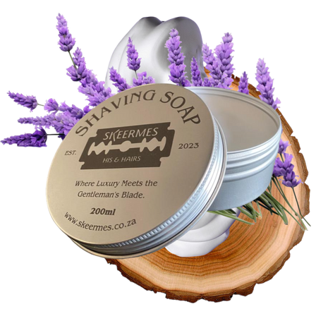 Skeermes Pers Sandaal - Lavender & Sandalwood Shaving Soap