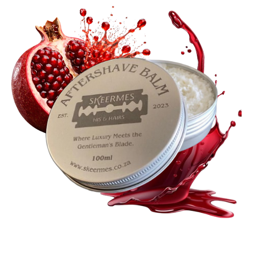 Skeermes – ‘Appel van Grenada’ – Pomegranate Mango Butter Aftershave Balm