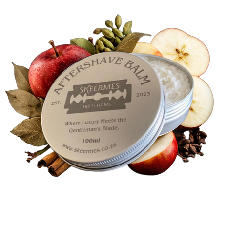 Skeermes 'warm Appeltert' - Apple & Spice Mango Butter Aftershave Balm