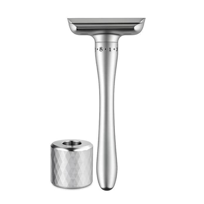 QShave – Vase Adjustable DE Safety Razor & Stand