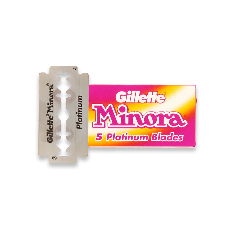 Gillette Minora Platinum - Double Edge Safety Razor Blades